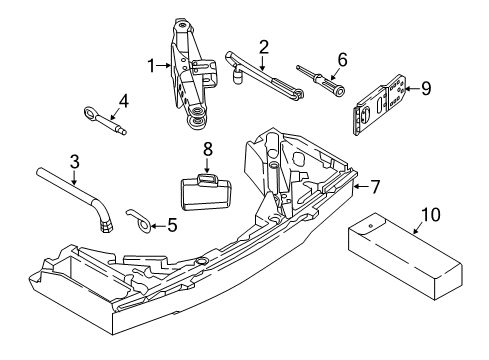 2018 Volkswagen Tiguan Jack & Components Diagram