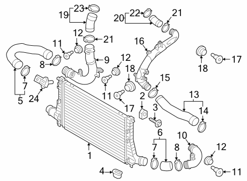 2025 Volkswagen Atlas Intercooler Diagram
