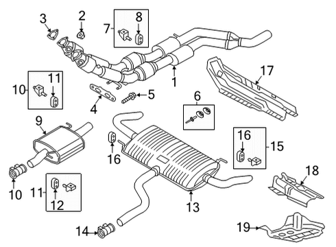 2020 Volkswagen Atlas Cross Sport Exhaust System Diagram 2