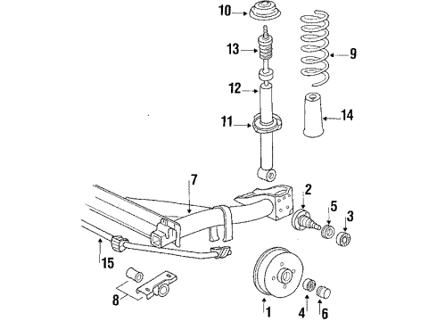 1991 Volkswagen Cabriolet Rear Brakes Diagram