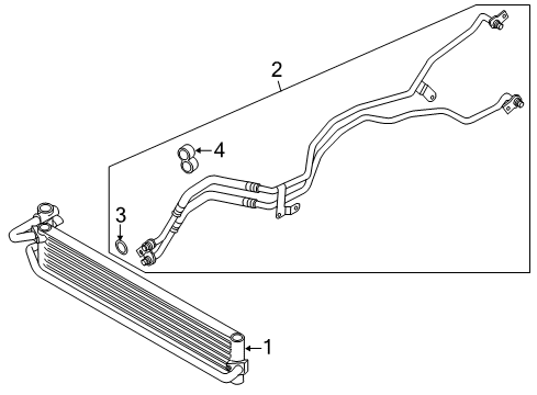 2015 Volkswagen Touareg Oil Cooler - Transmission Diagram 3