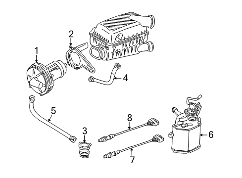 2003 Volkswagen Beetle Emission Components Diagram 4