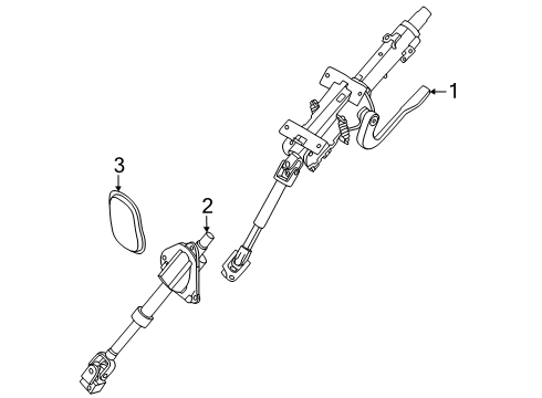 2025 Volkswagen ID. Buzz Steering Column Assembly