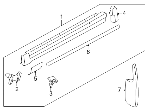 1998 Volkswagen Passat Exterior Trim - Pillars Diagram 2