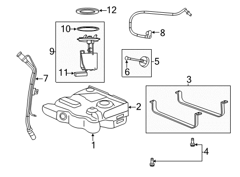2012 Volkswagen Routan Fuel Supply