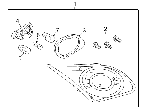 2011 Volkswagen CC Tail Lamps Diagram