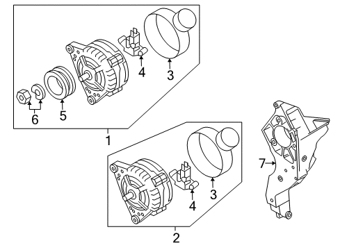 2008 Volkswagen R32 Alternator