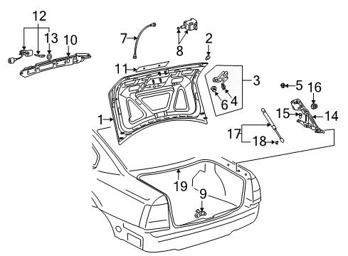 2003 Volkswagen Passat Lift Gate Diagram