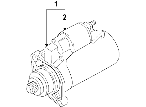 2011 Volkswagen Touareg Starter Diagram 3