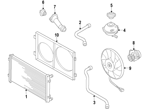 2013 Volkswagen Jetta Water Pump - Belts Diagram 12