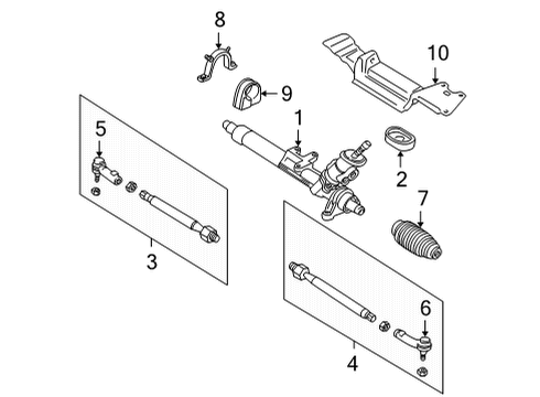 2004 Volkswagen Golf Steering Gear & Linkage Diagram 2