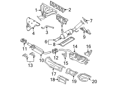 2010 Volkswagen Beetle Exhaust Components Diagram