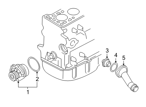 2005 Volkswagen Jetta Water Pump - Belts Diagram 3