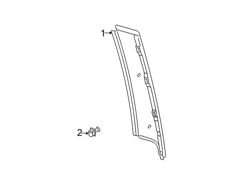 2021 Volkswagen Golf Exterior Trim - Rear Door