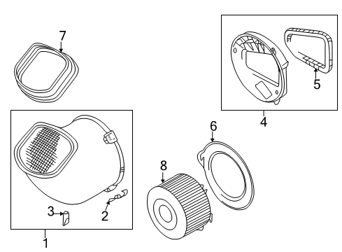 2001 Volkswagen EuroVan Air Inlet Diagram