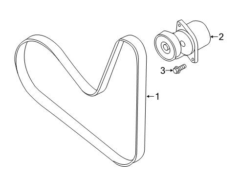 2023 Volkswagen Tiguan Belts & Pulleys