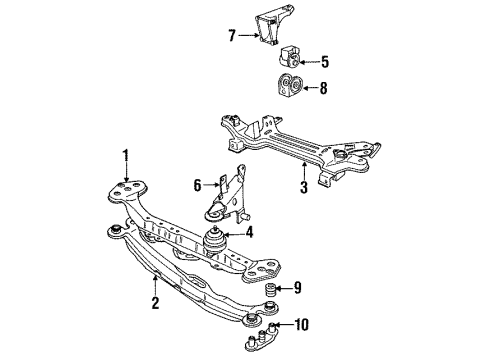1988 Volkswagen Jetta Engine Mounting Diagram