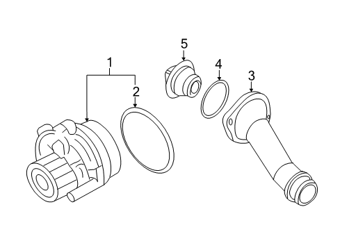 2013 Volkswagen Jetta Water Pump - Belts Diagram 7