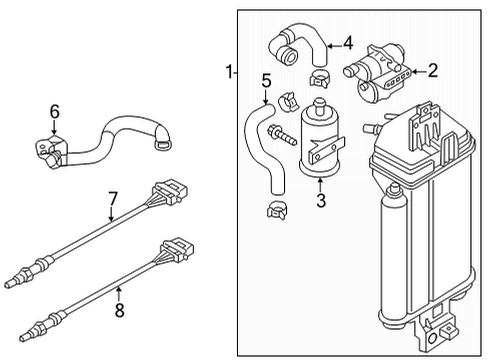 2025 Volkswagen Atlas Cross Sport Emission Components