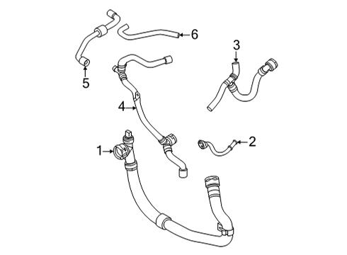 2022 Volkswagen GTI Hoses, Lines & Pipes Diagram 2