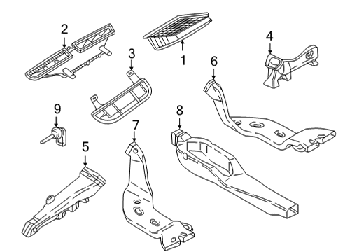 2023 Volkswagen Taos Ducts Diagram