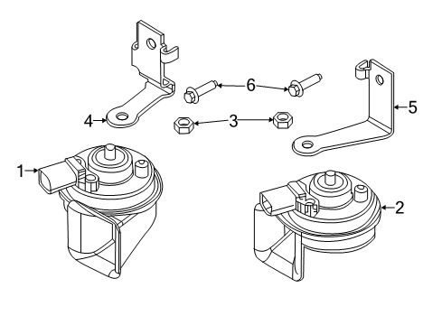 2024 Volkswagen Tiguan Horn Diagram