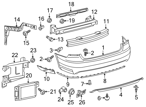 2016 Volkswagen Passat Bumper & Components - Rear