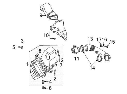 2004 Volkswagen Passat Air Intake - Air Diagram 4