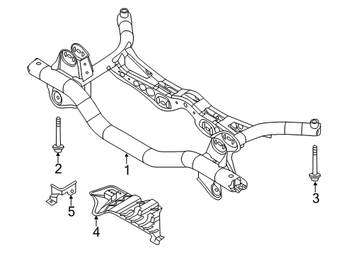 2018 Volkswagen Beetle Suspension Mounting - Rear Diagram 2