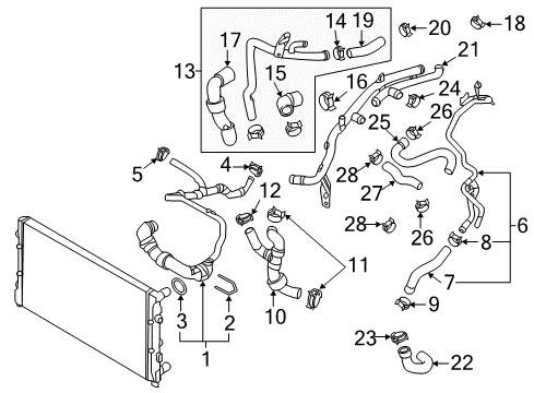 2015 Volkswagen Passat Hoses, Lines & Pipes Diagram 5