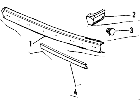 1989 Volkswagen Vanagon Bumper & Components - Front Diagram 2