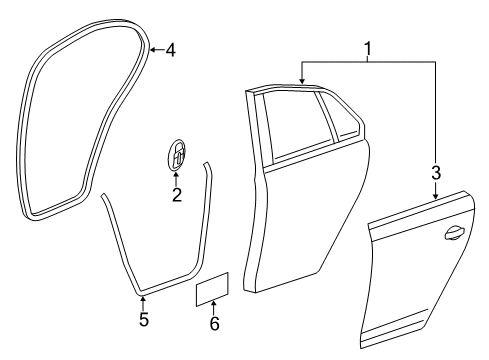 2017 Volkswagen Jetta Door & Components Diagram 2