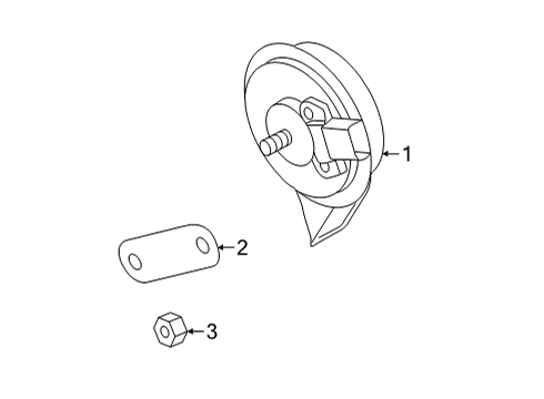 2023 Volkswagen Atlas Cross Sport Horn Diagram