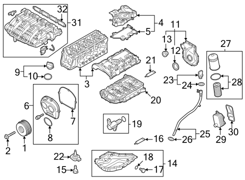 2024 Volkswagen Golf R Filters Diagram