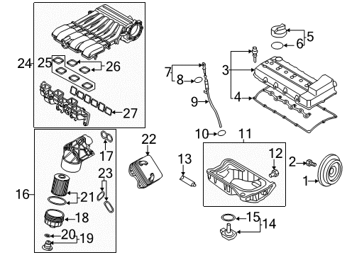 2014 Volkswagen CC Engine Parts Diagram