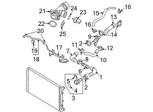 2006 Volkswagen Passat Hoses, Lines & Pipes Diagram