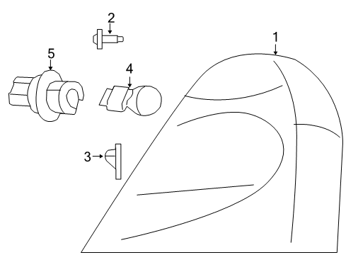 2012 Volkswagen Routan Tail Lamps Diagram