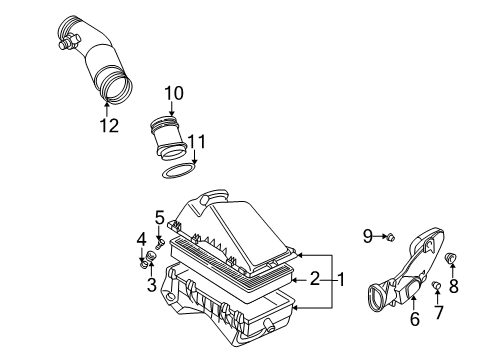 2002 Volkswagen Golf Air Inlet - Air Diagram 2