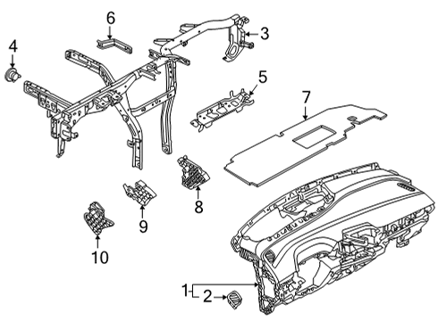 2025 Volkswagen ID.4 Instrument Panel Diagram