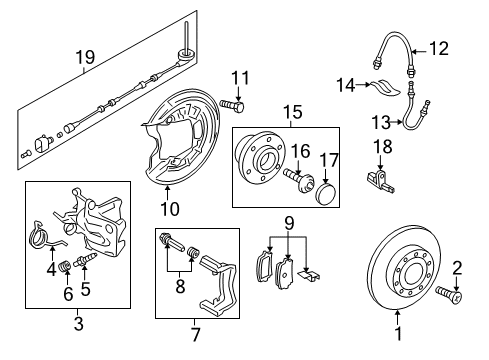 2010 Volkswagen Jetta Brake Components Diagram 3