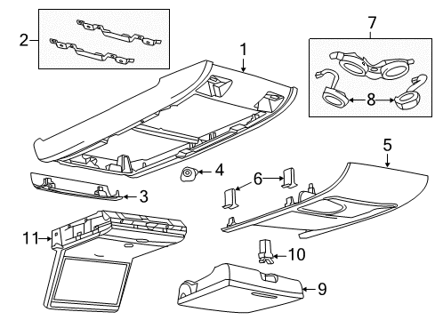2009 Volkswagen Routan Overhead Console Diagram 4