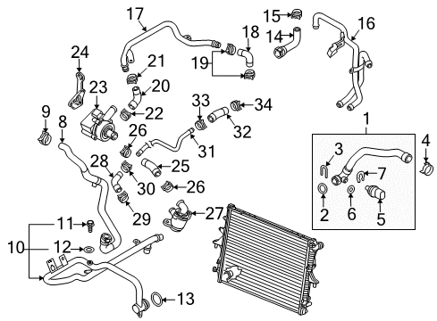 2010 Volkswagen Touareg Hoses, Lines & Pipes Diagram 2