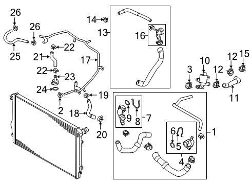 2017 Volkswagen Golf Hoses, Lines & Pipes Diagram 3