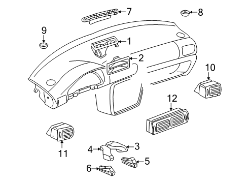 2000 Volkswagen Passat Ducts Diagram