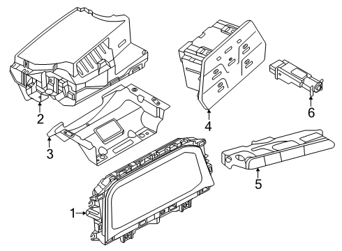 2024 Volkswagen Atlas Cluster & Switches Diagram