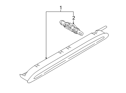 2023 Volkswagen Tiguan High Mount Lamps