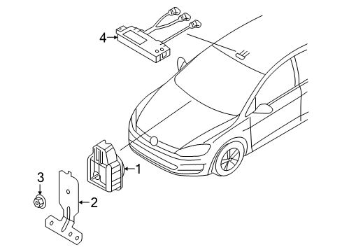2015 Volkswagen e-Golf Alarm System