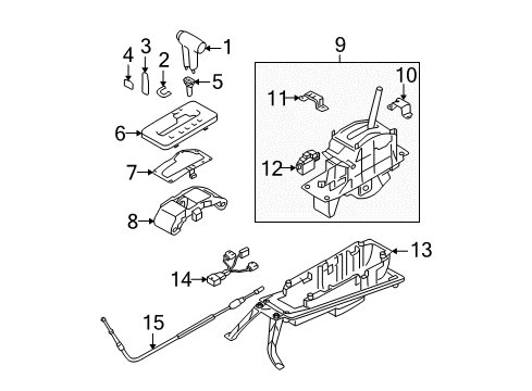 2008 Volkswagen Touareg Emblem Diagram for 3D0-713-146-B