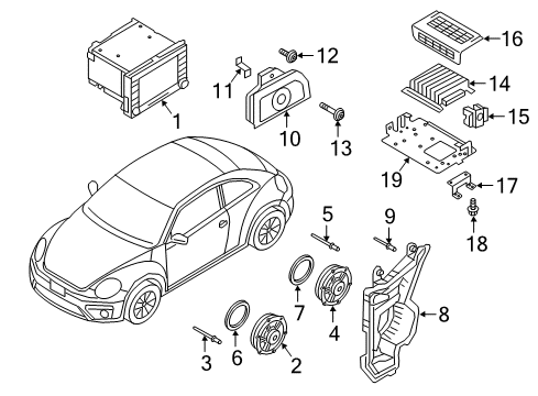 2019 Volkswagen Beetle Navigation System Diagram 2