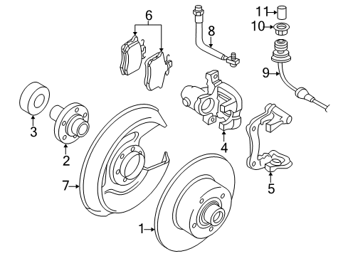 2000 Volkswagen Passat Rear Brakes Diagram